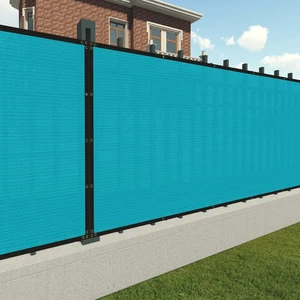 3ft Fence Privacy Screen Windscreen Shade Cloth Cover for Garden Patio Turquoise - Picture 1 of 7
