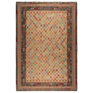 Kelim Afghan 594X414 CM Tappeto Orientale In Lana - Picture 1 of 10