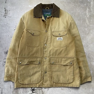 True Vintage 1970s Carters Blanket Lined Canvas Chore Coat Made in USA - Image 1 of 4