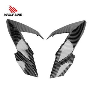 Carbon Front Headlight Side Cover Panel Fairing For Kawasaki Z650 2017-2019 - Picture 1 of 15
