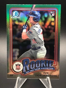 Pete Crow Armstrong 2024 Bowman Chrome RC Rookie of the year Favorites #ROY-13 - Picture 1 of 3