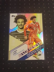 2022-23 Topps Competiciones de Clubes UEFA Leroy Sane #BB-3 Lo mejor del mejor inserto - Imagen 1 de 2