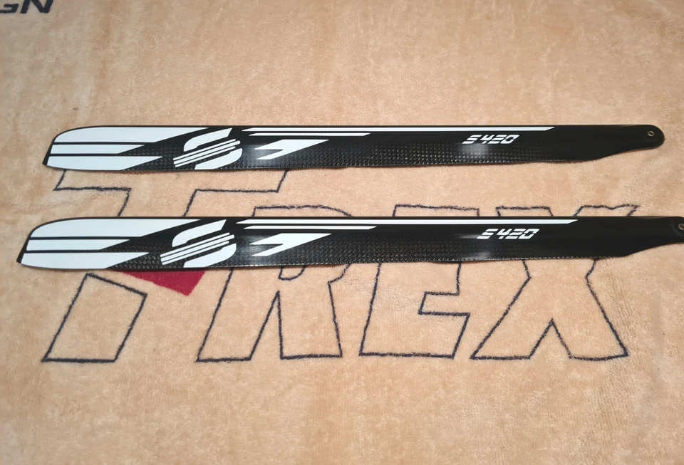 SAB Carbon Hauptrotorblätter S420 für den RAW / Goblin 420 OVP - Bild 1 von 4