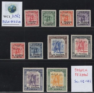 WC1_31962. FRANZÖSISCHE BÜROS: LIBYEN (FEZZAN). 1951 SENUSSI KRIEGER.Sc.112-121. MVLH - Bild 1 von 1