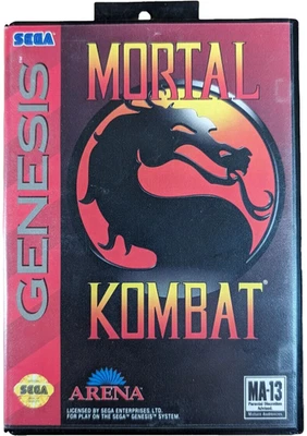 Mortal Kombat (Sega Genesis 1993) Complete in Box manual Arena MA13 - Image 1 of 3