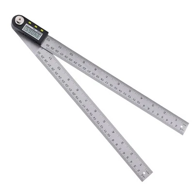 0‑300mm Digital Protractor Portable Stainless Steel LCD Angle Finder Ruler - Image 1 of 4