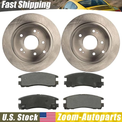 Kit de frenos traseros rotores y pastillas de freno para Mitsubishi Eclipse 2006-2010 2011 2012 Foto 1 de 4