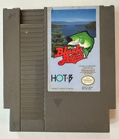 Black Bass NES Game Loose Clean Label Tested