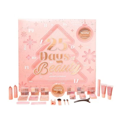 SUNKISSED 25 DAYS OF BEAUTY Cosmetics Advent Calendar Christmas Gift box - Image 1 of 2