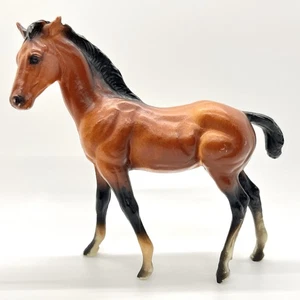 Vintage Breyer Classic 3045 Quarter Horse Fohlen Modellpferd Bay Black Points - Bild 1 von 8