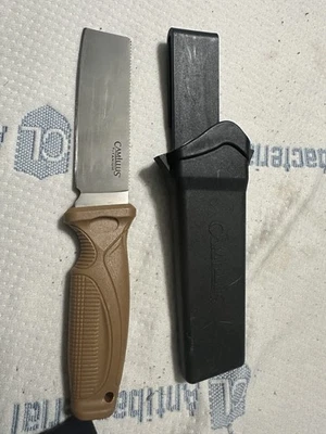 Camillus Titanium Bonded Swedge Knife PlusMolded Sheath With Belt Clip Brand New - Image 1 of 2