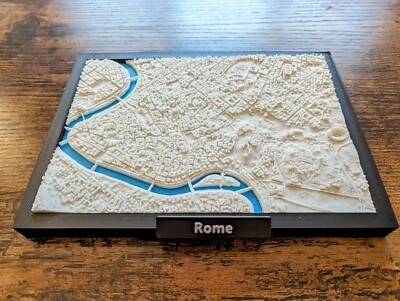 Rome Italy 3D City Map Custom 3D Street Map City Poster Print - Image 1 of 4