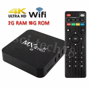 4K HD Smart TV Box Receiver TV Set Top Box 2.4/5G Youtube Media Player 2+16GB - Picture 1 of 14