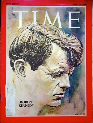 TIME MAGAZINE JUNE 14 1968 ROBERT KENNEDY VINTAGE COLLECTIBLE ISSUE - Image 1 of 4