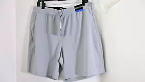 SPYDER Gray Lightweight Stretch ACTIVE SHORTS Zippered Side Pockets Men's Large - Picture 1 of 7