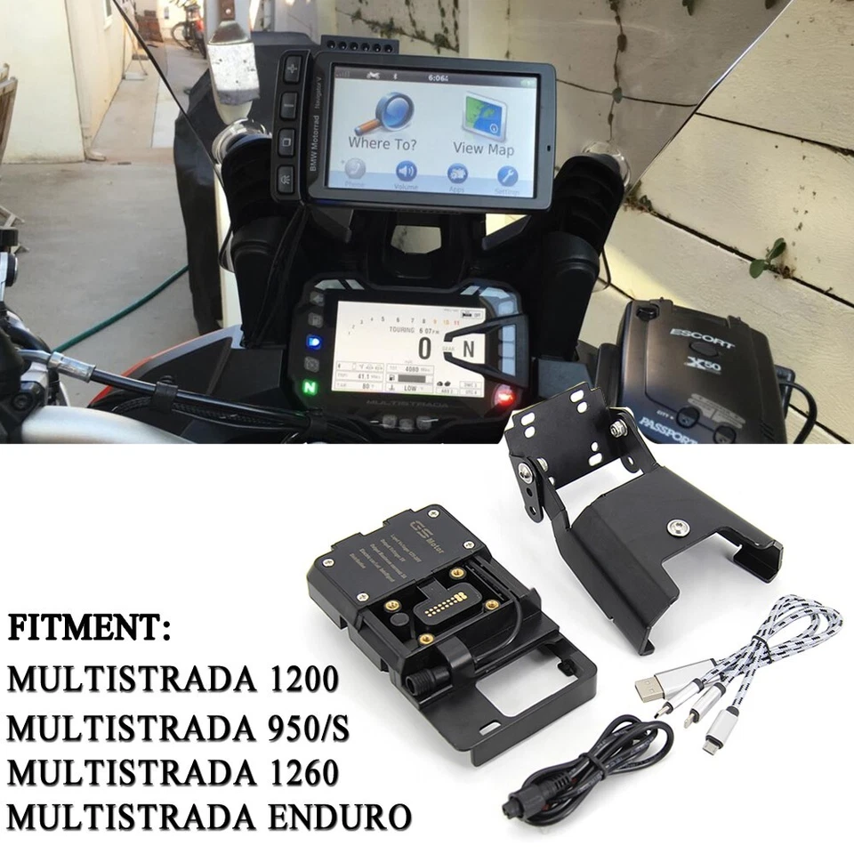 Держатель крепление для телефона GPS-навигации для Ducati Multistrada 1200 1260 950 Enduro - Изображение 1 из 4