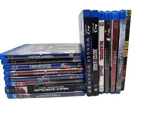 Lot of 14 Marvek and DC Blue ray movies - Picture 1 of 3