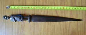 Antique Letter Opener Wooden Length 10 5/8in Subalpina - Picture 1 of 1