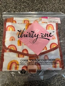 THIRTYONE Thirty One 31 Gifts Fold-Over Lunch Bag - BRAND NEW - Boho Rainbows - Photo 1/1