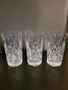 Vintage 3 Highball Glasses Heavy Beautiful 5 1/2" - Picture 1 of 5