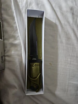 Faca Rite EDGE 210665 MILITAR HUNTER cabo verde lâmina fixa 11 1/2" no geral nova - Imagem 1 de 4