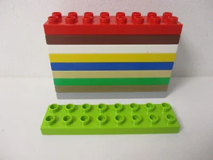 ( C11 ) LEGO Duplo 10 x flache 16er 2x8 Noppen Bausteine Steine - Bild 1 von 1