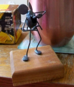 Mice Mania Metal Mouse Musician Figure 4” Sculpture Hand Made in USA - Picture 1 of 4