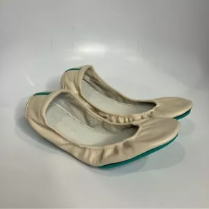 Tieks ivory leather ballet flats size 11 - Picture 1 of 6