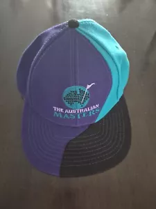 The Australian Masters Golf Hat Cap Purple Aqua Black Sport Leisure - Picture 1 of 3