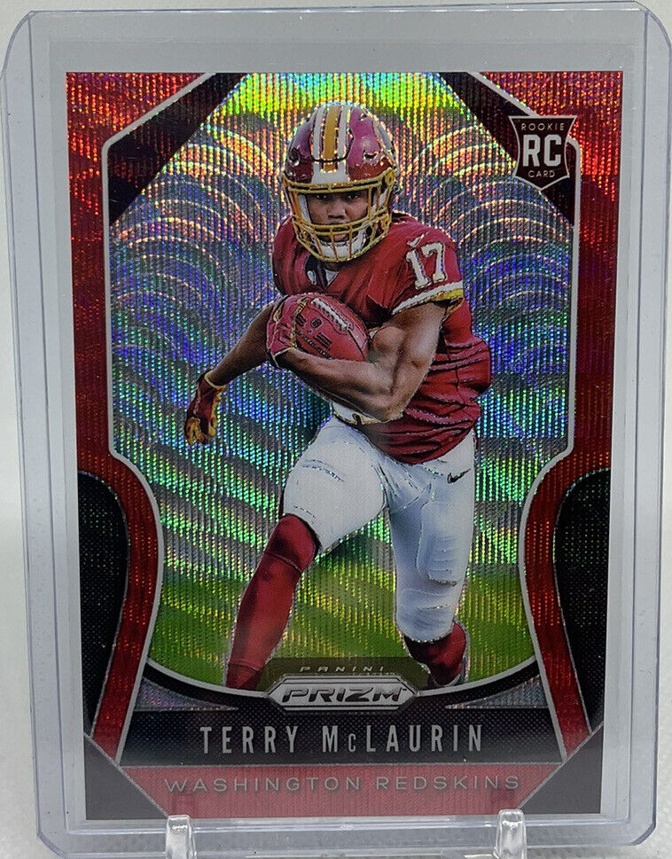 2019 Panini Prizm Terry McLaurin Red Wave Prizm #353 Rookie RC /149 Commanders