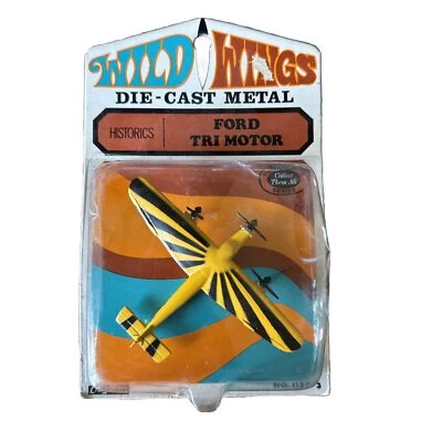 Vintage 1969 Cragstan Wild Wings Historics Ford Tri Motor Die-cast Metal Plane - Image 1 of 4