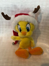 Hallmark Warner Bros Tweety Santa Horns 10" Plush Soft Toy Stuffed Animal