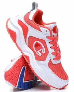 Womens Champion 93 Eighteen Mono Block Running Shoes Papaya Orange White - Picture 1 of 4