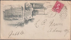 1883 #220 Watertown NY Illust Advt cover OTIS HOUSE per Adams NY (d74) - Foto 1 di 1
