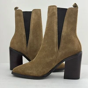 Marc Fisher Kristie Absatzstiefel Wildleder camelfarben Leder Damengröße 6,5 - Bild 1 von 11