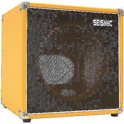 Seismic Audio 12" Guitar Speaker Empty Cube Cabinet - Orange