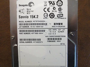 Seagate ST973452SS 9FT066-004 FW:0004 BGTCAL 73.4gb 2.5" SAS Hard Drive - Picture 1 of 1