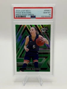 Leaf Press Pass Paige Bueckers GREEN PREMIUM PSA 10 Dallas Wings #3/8, PPB-57🔥 - Imagen 1 de 2