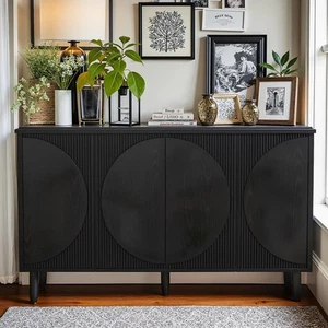 Sideboard Buffet Cabinet with Storage Modern Coffee Bar Kitchen Storage Cabin... - Picture 1 of 7