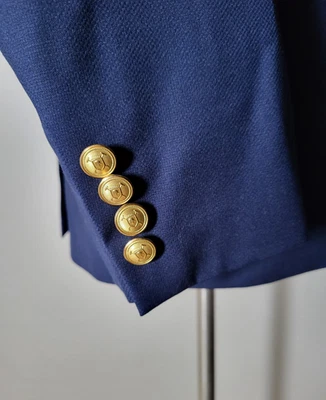 Jaqueta polo 42R Ralph Lauren lúpulo botão dourado COOLMAX blazer de lã casaco esportivo - Imagem 1 de 4