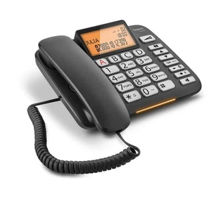 TÉLÉPHONE FIXE FILAIRE AVEC GRANDES TOUCHES MAINS LIBRES ET ÉCRAN ÉCLAIRÉ D - Zdjęcie 1 z 3