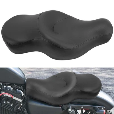 Assento de passageiro de motorista duplo para Harley Sportster XL 883 1200 Roadster 2004-2016 - Imagem 1 de 4