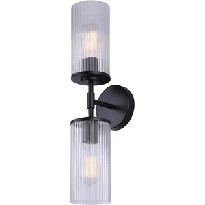 Canarm Lighting IVL1165A02BK-CR Kinslea Bathroom Vanity Light Matte Black - Picture 1 of 11