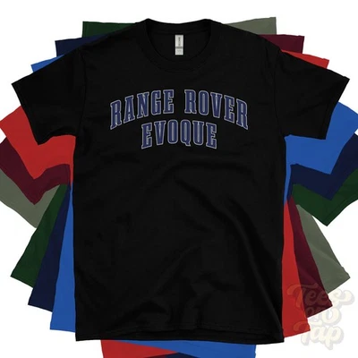 RANGE ROVER EVOQUE T-SHIRT VARSITY LOGO college style vehicle car driver - Image 1 of 2