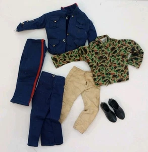 LOT Vtg GI Joe Outfits Airforce Team Adventurer Army, Jacket Pants Shirts Shoes - Picture 1 of 24