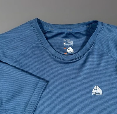 复古耐克 ACG 底层 T 恤男式 M 吸湿排汗网眼上衣-EUC — 第 1/4 张图片