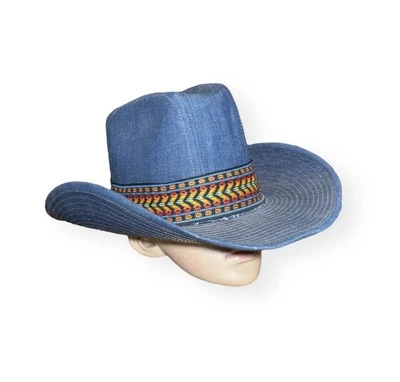 复古 70 年代 Resistol Stagecoach 西部牛仔帽 6 7/8 码 — 第 1/4 张图片