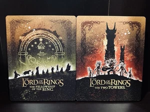 Lord of the Rings: Fellowship of the Ring & Two Towers 4K Steelbook Lot Extended - Picture 1 of 6