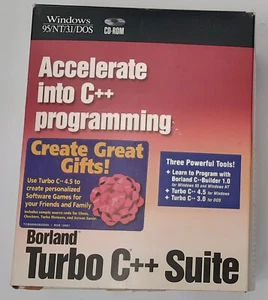 Borland Turbo C++ Suite (CD-ROM, 3.5" Disketten, DOS, retro, OVP, boxed, 1998) - Afbeelding 1 van 11