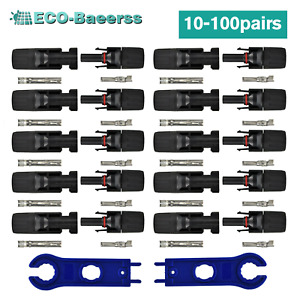 Waterproof Male Female M/F Wire Cable Connector Set Solar Panel 10/20/50/100Pair